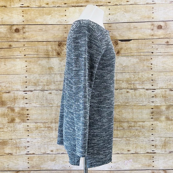 Ann Taylor Loft Size Small Womens Grey Striped Sweater - Picture 5 of 7